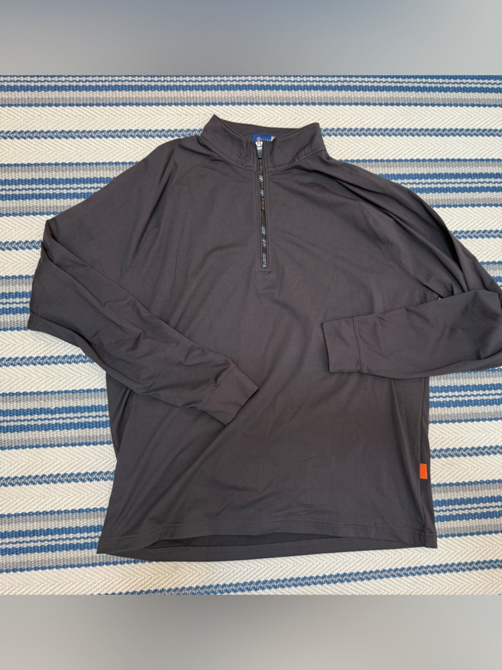 Men's Black Half-Zip Performance Pullover